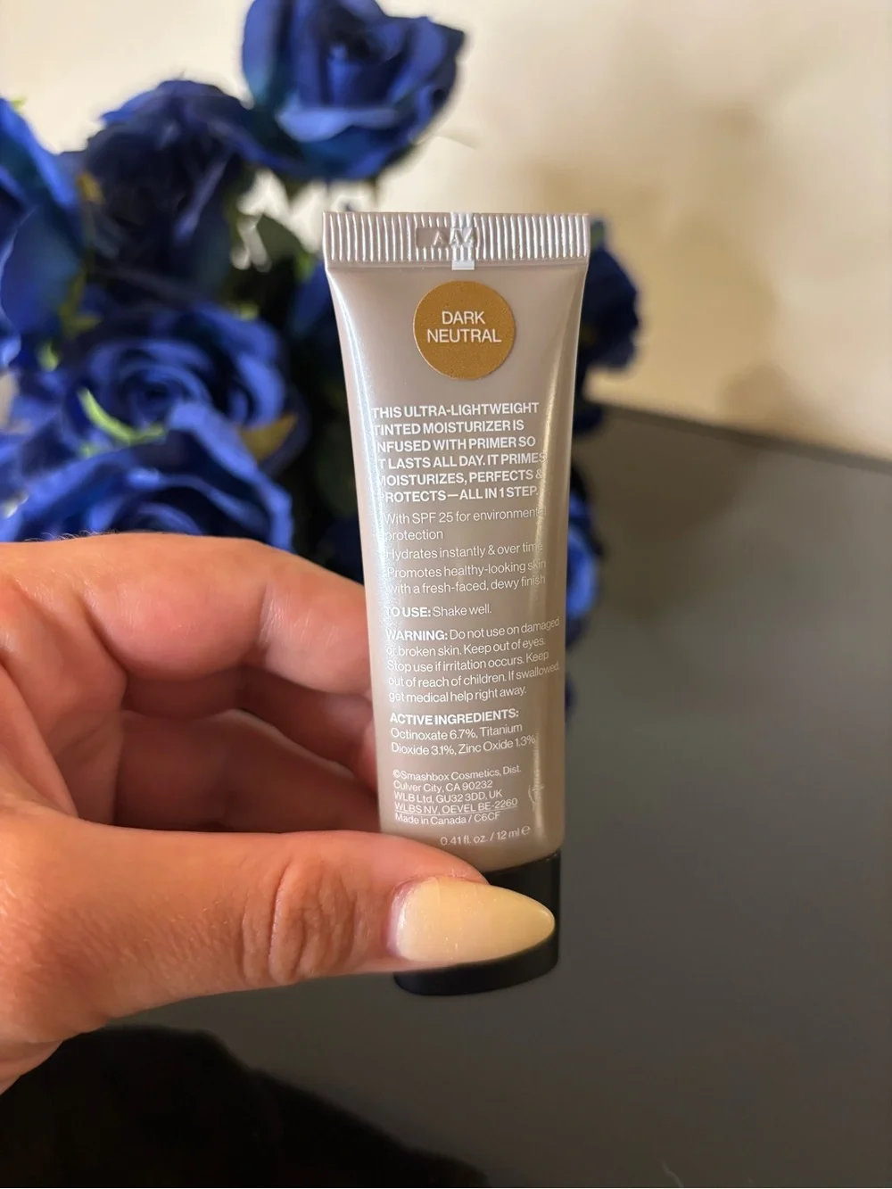 NWT Smashbox Halo Healthy Glow Mini Tinted Moisturizer - Dark Neutral - 12ml